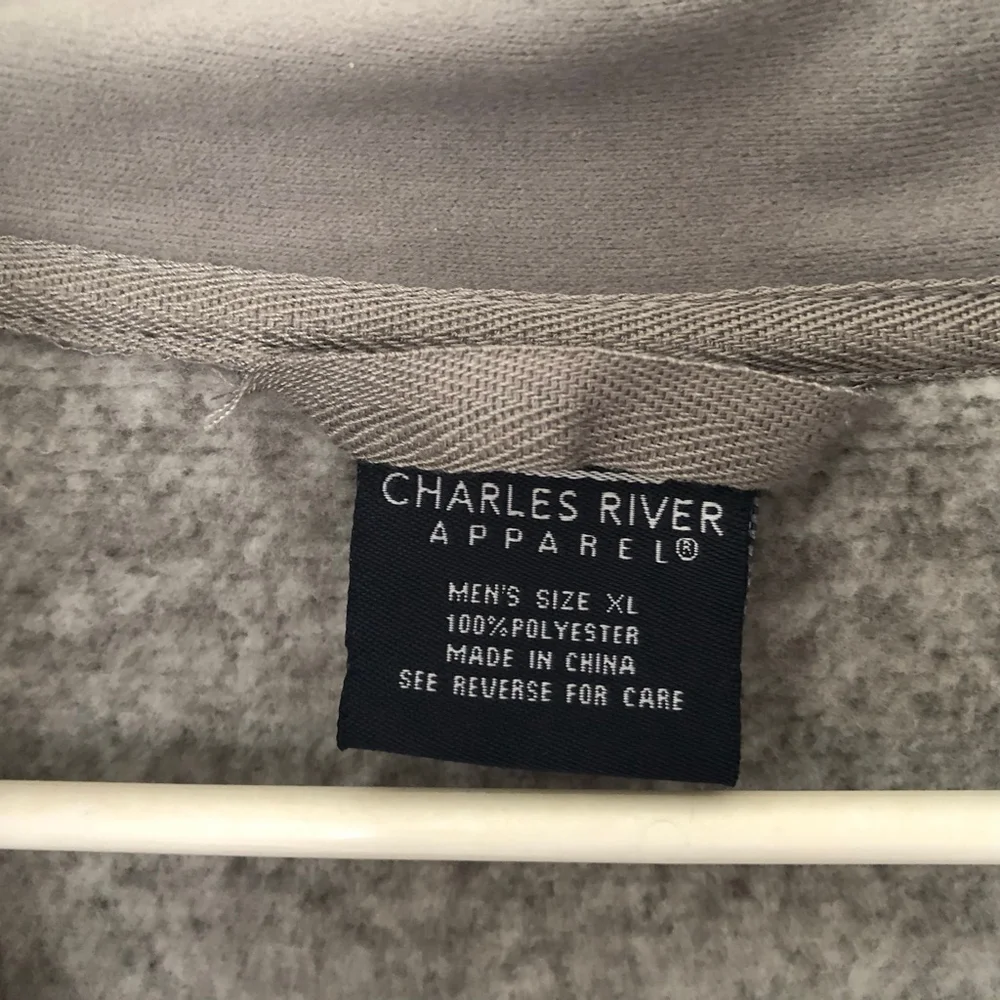 Charles River Heathered Fleece Pullover “GLATFELTER” Size XL Retail $125 - Picture 3 of 6